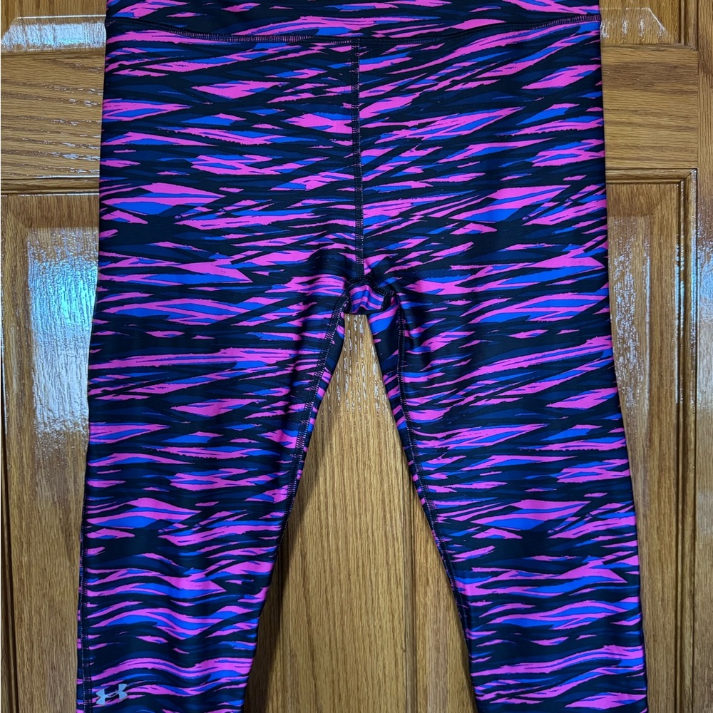 Under Armour Pink and Black Patterned Leggings